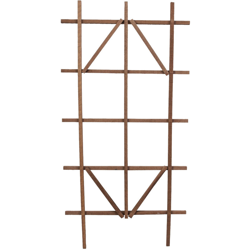 Panacea 48 In. Brown Wood Ladder Trellis