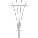 Panacea 48 In. White Wood Fan Trellis