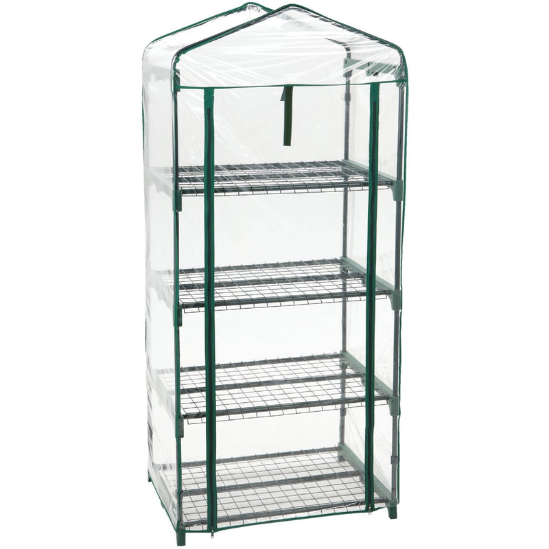 Best Garden 27 In. W. x 63 In. H. x 19 In. D. 4-Shelf Greenhouse