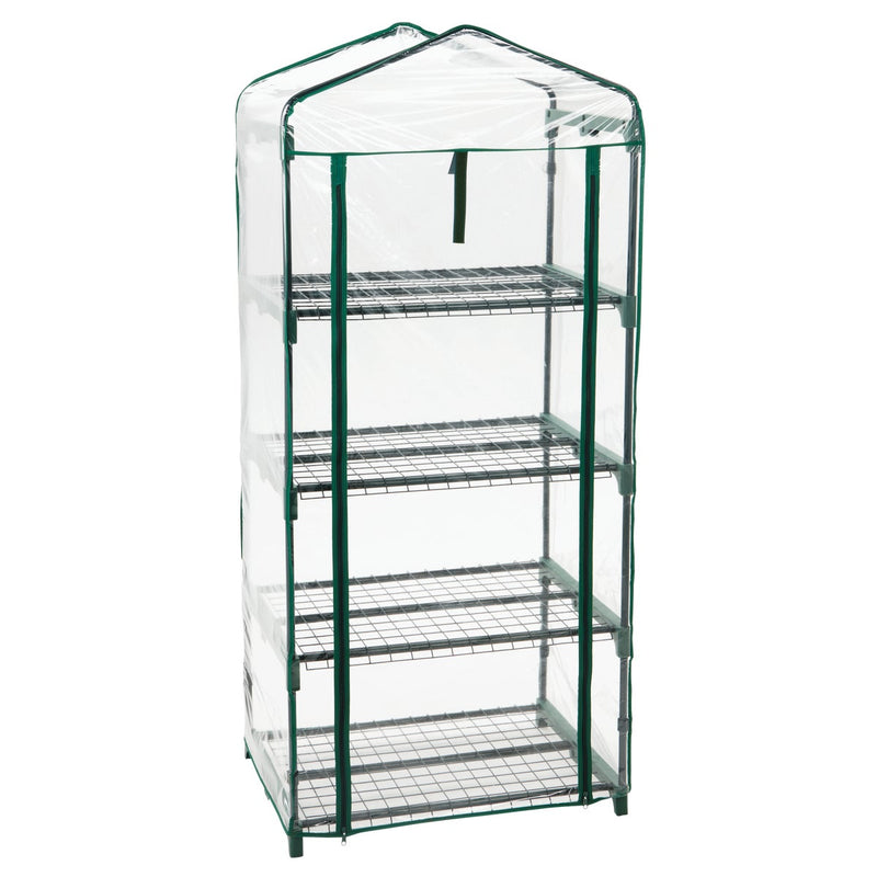 Best Garden 27 In. W. x 63 In. H. x 19 In. D. 4-Shelf Greenhouse