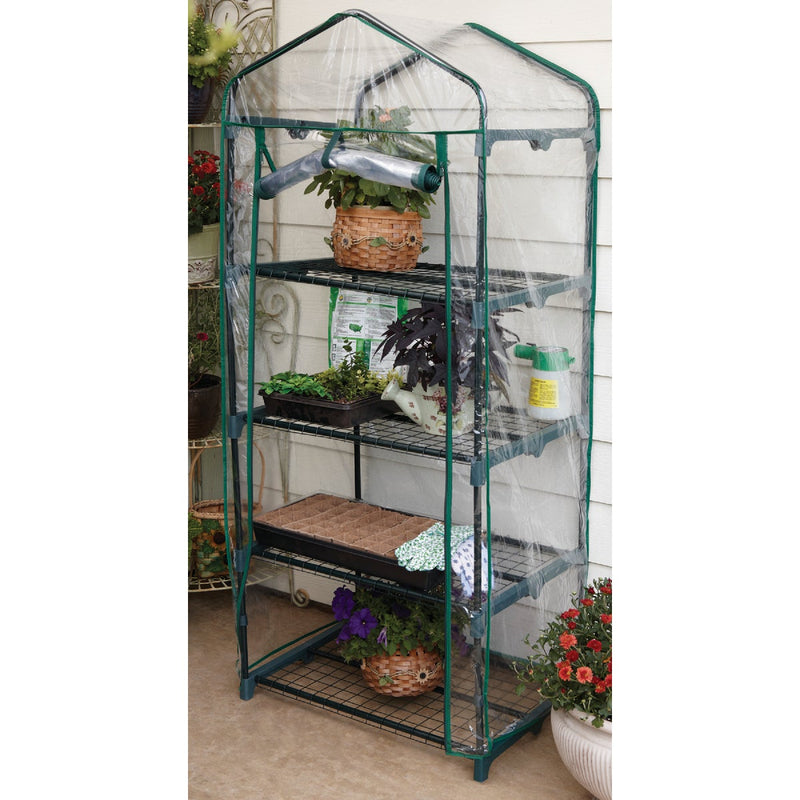 Best Garden 27 In. W. x 63 In. H. x 19 In. D. 4-Shelf Greenhouse