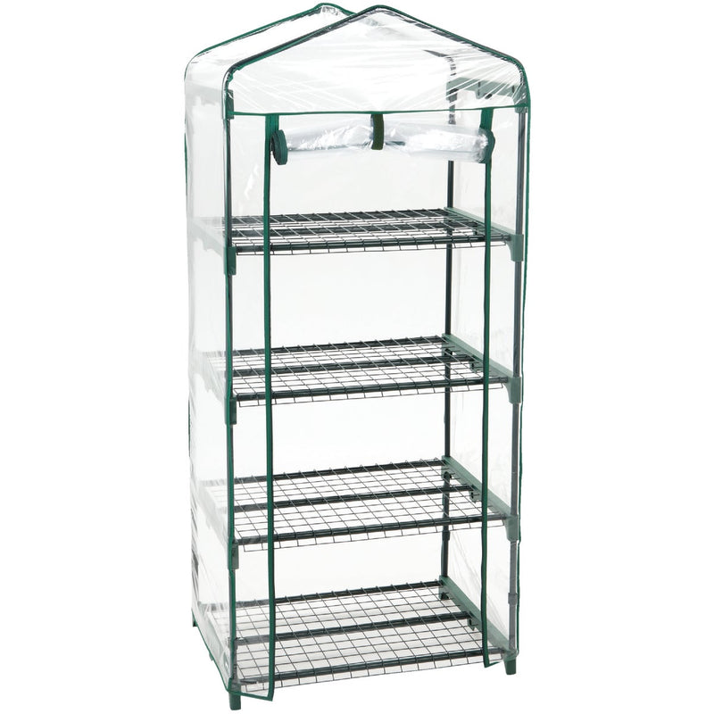 Best Garden 27 In. W. x 63 In. H. x 19 In. D. 4-Shelf Greenhouse