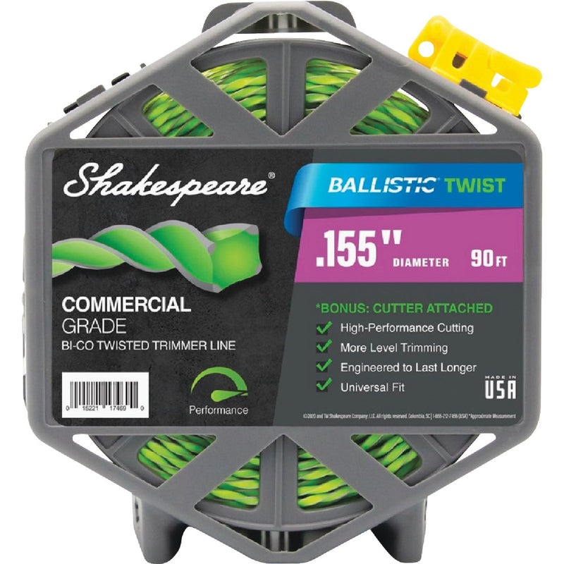 Shakespeare Ballistic Twist 0.155 In. x 90 Ft. Trimmer Line with Cutter