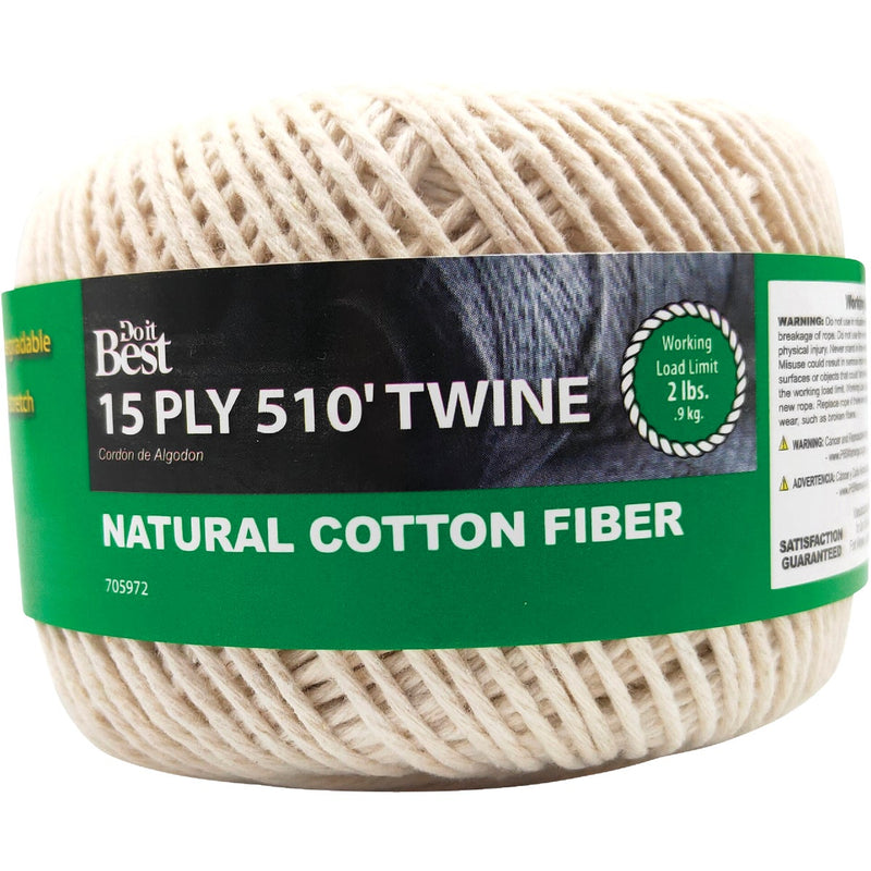 Do it Best 15-Ply x 510 Ft. Natural Cotton Twine