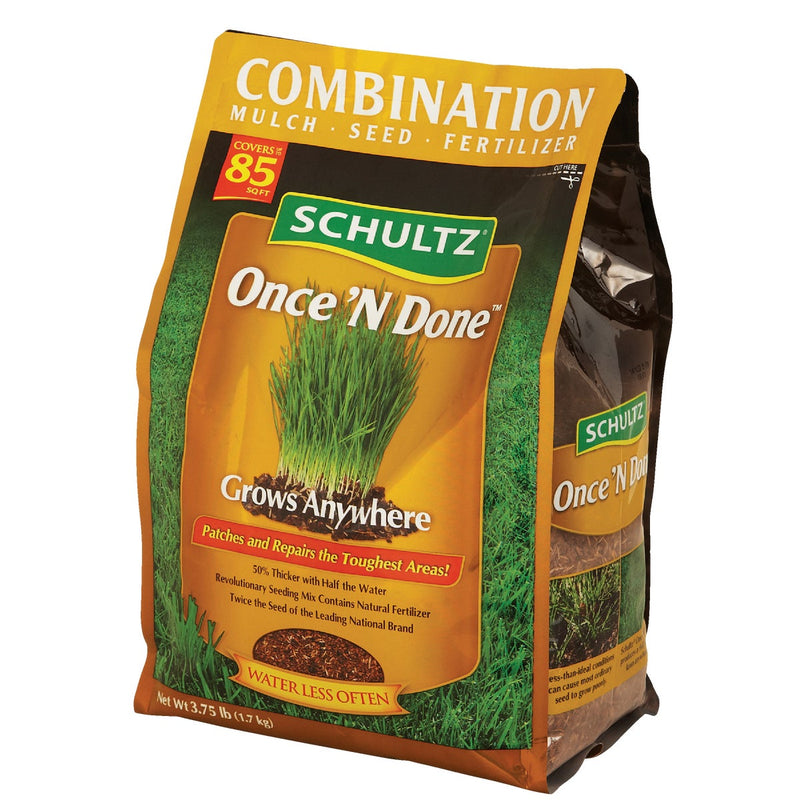 Schultz Once 'N Done 3.75 Lb. 85 Sq. Ft. Coverage Sun & Shade Grass Patch & Repair