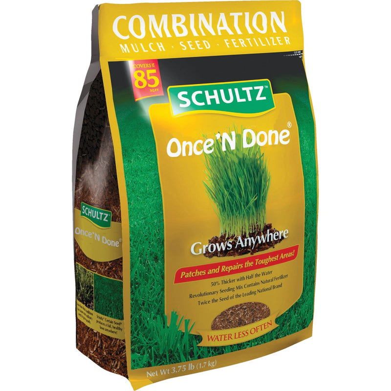 Schultz Once 'N Done 3.75 Lb. 85 Sq. Ft. Coverage Sun & Shade Grass Patch & Repair