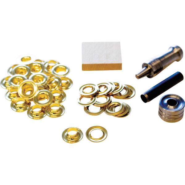 Lord & Hodge 3/8 In. Brass Grommet Kit