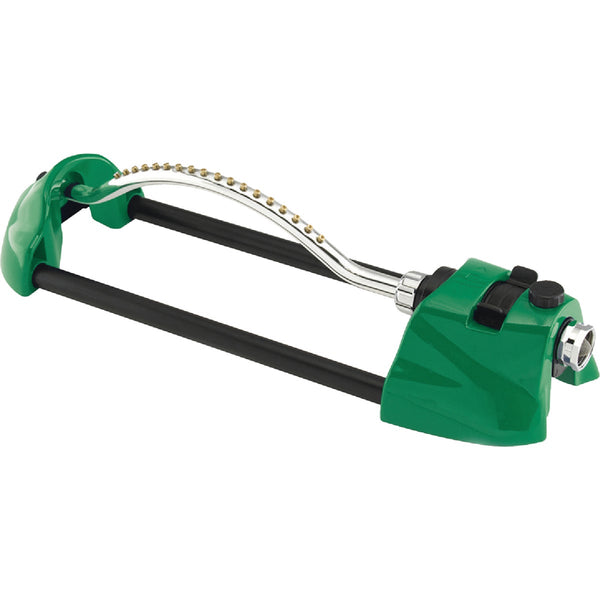 Dramm ColorStorm Heavy-Duty Metal 3000 Sq. Ft. Green Oscillating Sprinkler