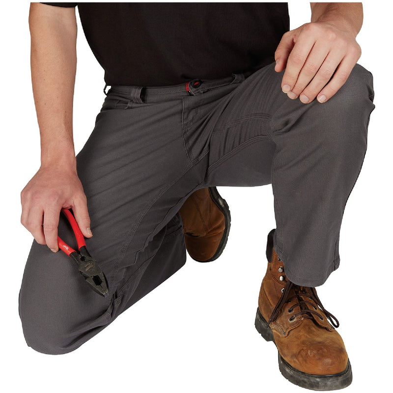 Milwaukee Flex Gray 30 x 32 Heavy-Duty Work Pants