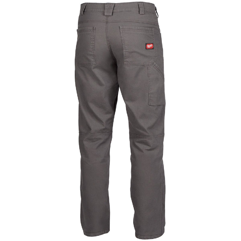 Milwaukee Flex Gray 30 x 32 Heavy-Duty Work Pants