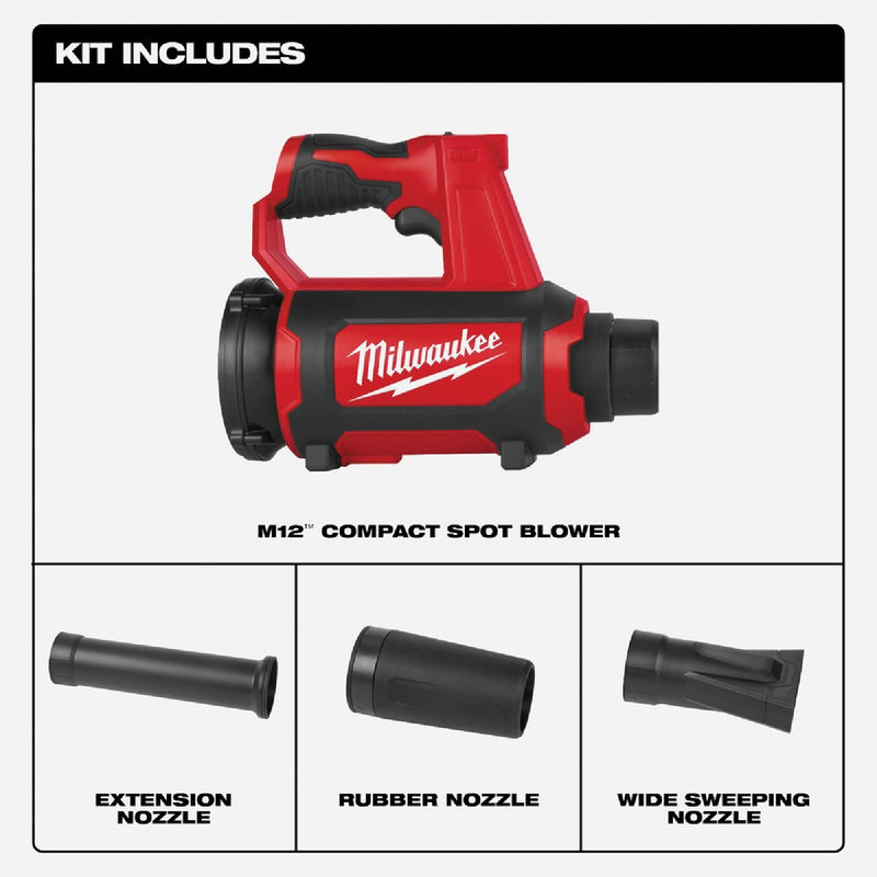 Milwaukee M12 Cordless Compact Spot Blower (Tool Only)