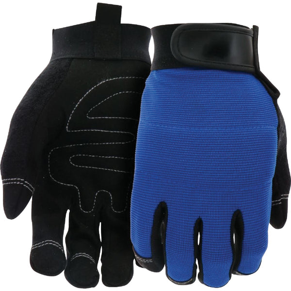 Do it Men's Large Polyester Spandex High Performance Glove with Hook & Loop Cuff