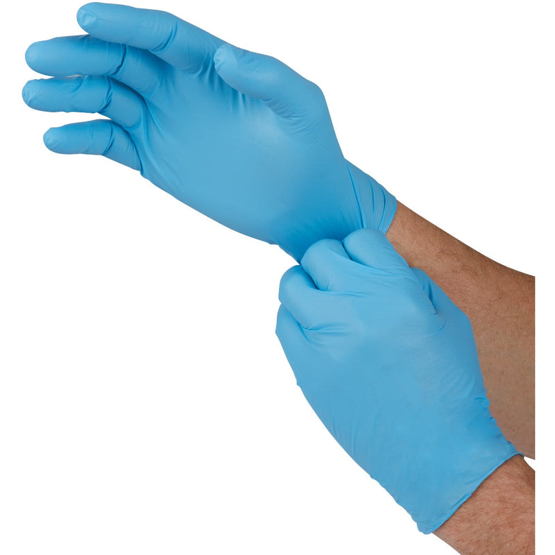 Boss XL Blue Nitrile 4 Mil Disposable Gloves (100-Pack)