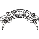 Best Garden Black Epoxy-Coated Steel 11 In. H. Welcome Plant Stand