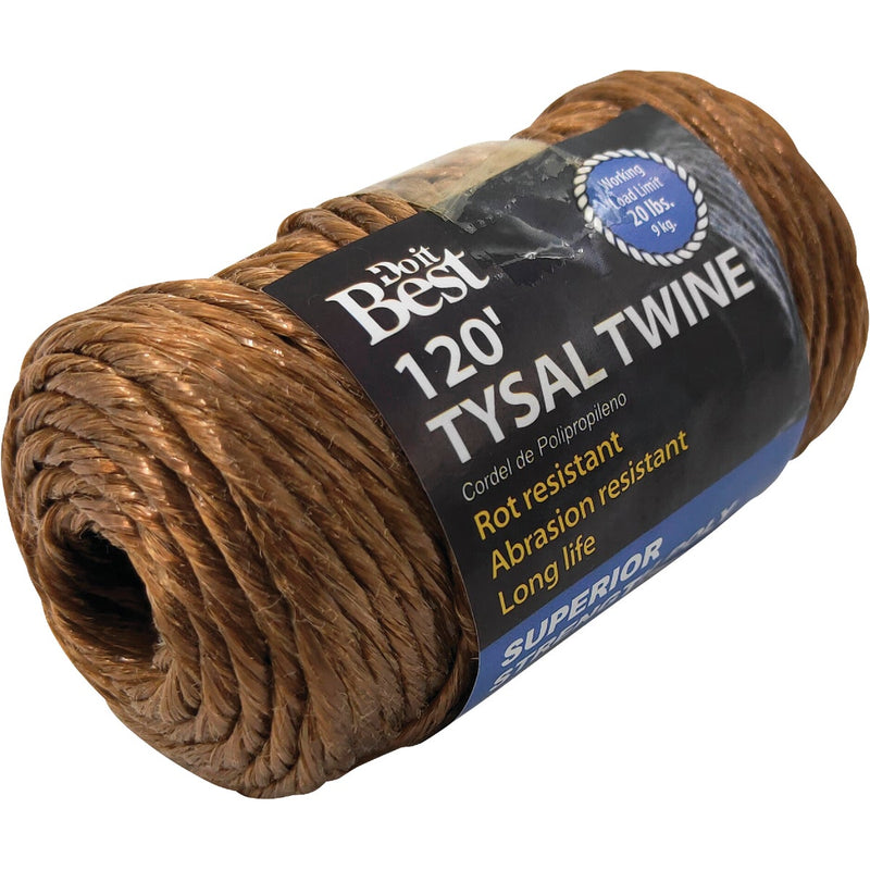 Do it Best 5/64 In. x 120 Ft. Brown Polypropylene Tysal Twine