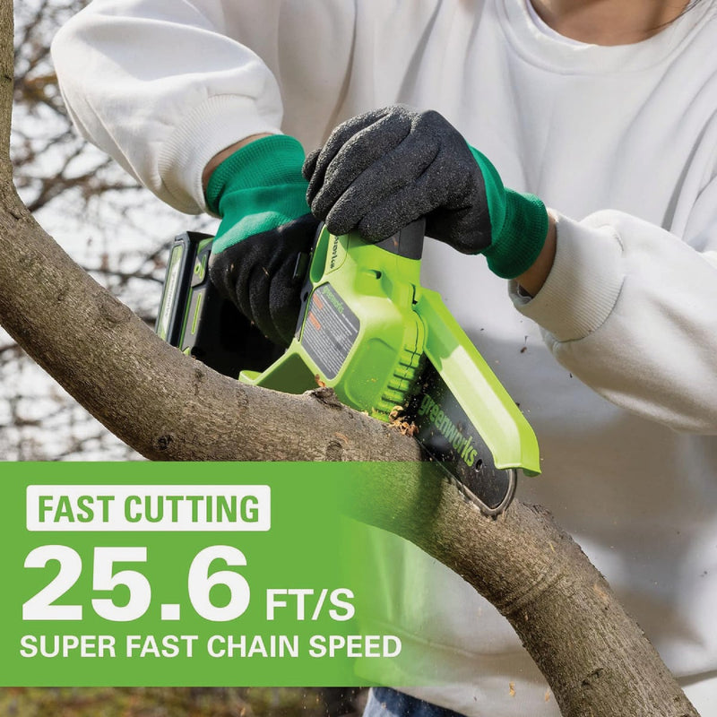 Greenworks 24V 6 In. Brushless Pruner Saw with 2.0 Ah Battery & Charger