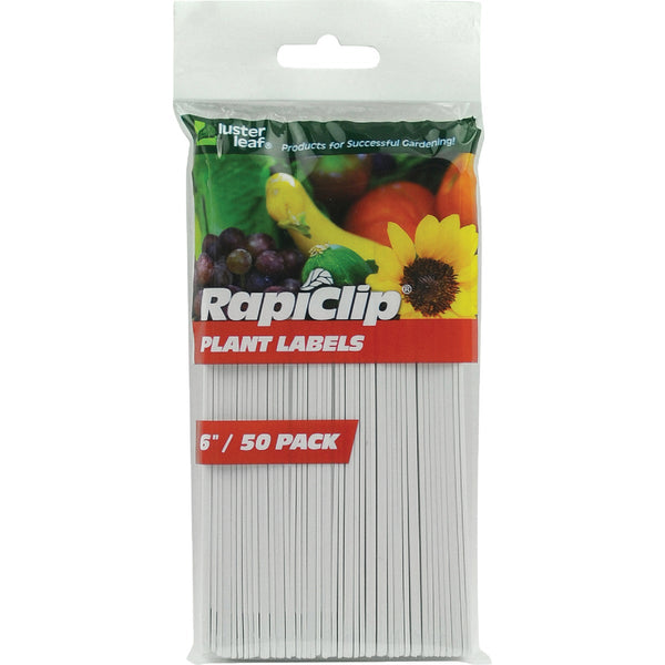 Rapiclip 6 In. Plastic Garden Marker Plant Label (50-Pack)