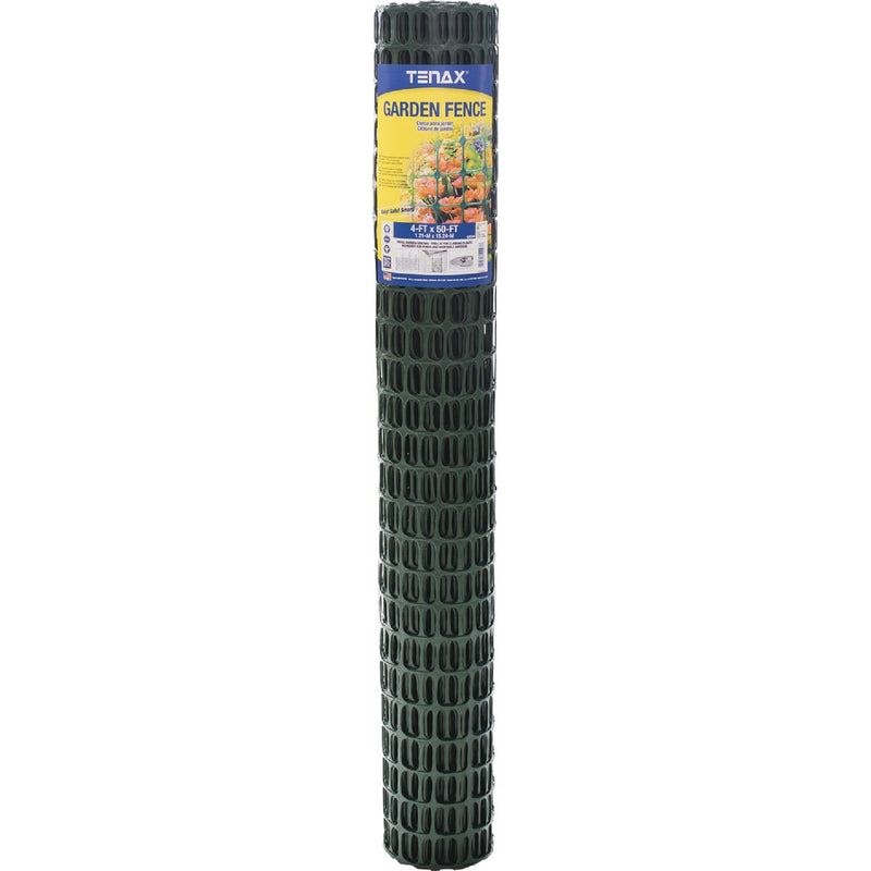 Tenax 4 Ft. H. x 50 Ft. L. High-Density Polyethylene Garden Fence, Green