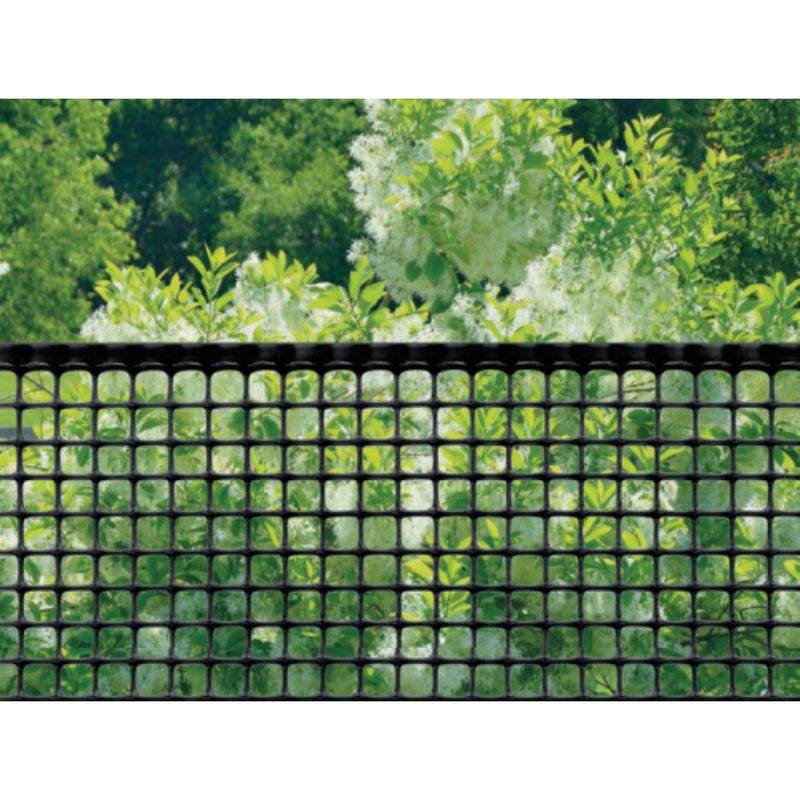 Tenax 3 Ft. H. x 15 Ft. L. Plastic Hardware Netting Garden Fence, Black