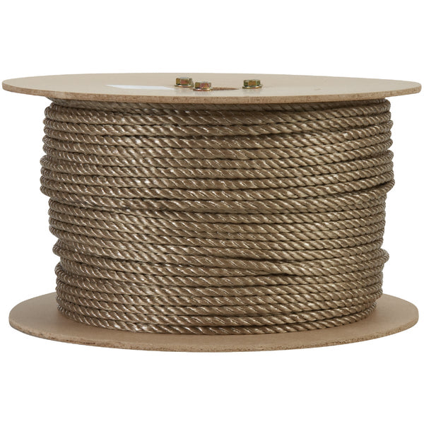 Do it Best 1/4 In. x 600 Ft. Brown Twisted Unmanila Polypropylene Rope