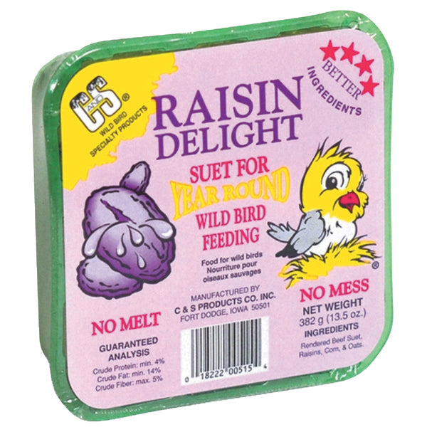 C&S 11.75 Oz. Raisin Delight No Melt Suet