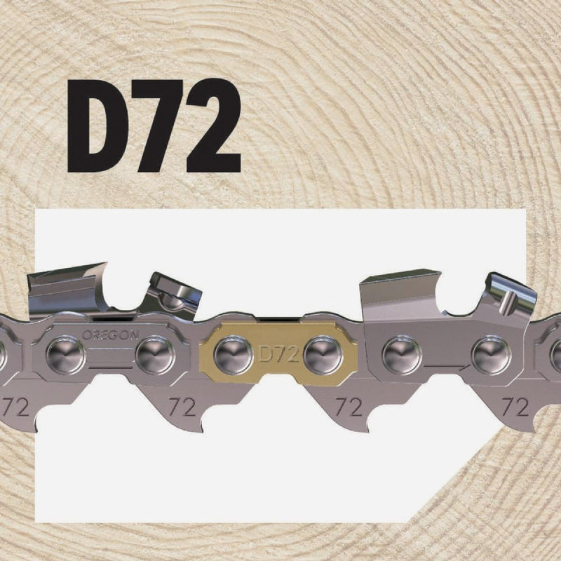 Oregon D72 AdvanceCut Chainsaw Chain for 20 in. Bar -72 Drive Links  fits Husqvarna, Stihl, Dolmar, Jonsered and more