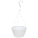 Myers 10 In. Polypropylene White Hanging Plant Basket