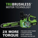 Greenworks 24V 12 In. Brushless Chainsaw with 4.0 Ah Battery & Charger