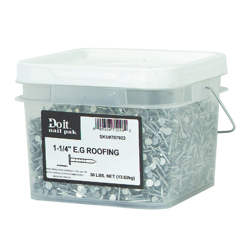 Grip-Rite 1-1/4 In. 11 ga Electrogalvanized Roofing Nails (6540 Ct., 30 Lb.)