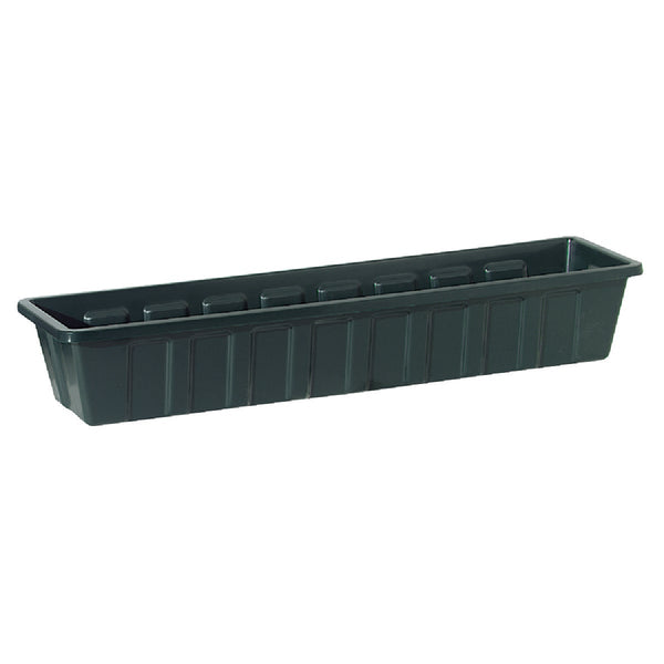 Novelty Poly-Pro 18 In. Polypropylene Hunter Green Flower Box Planter