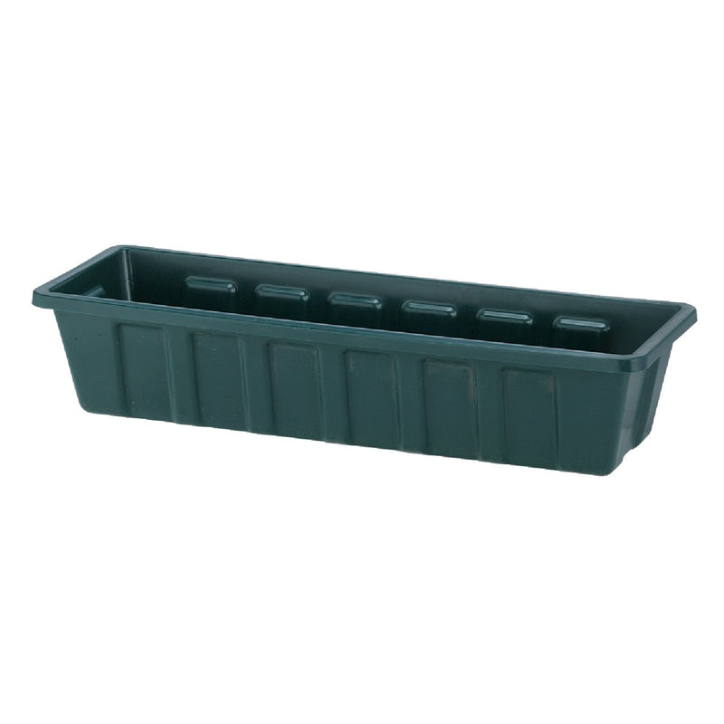 Novelty Poly-Pro 24 In. Polypropylene Hunter Green Flower Box Planter