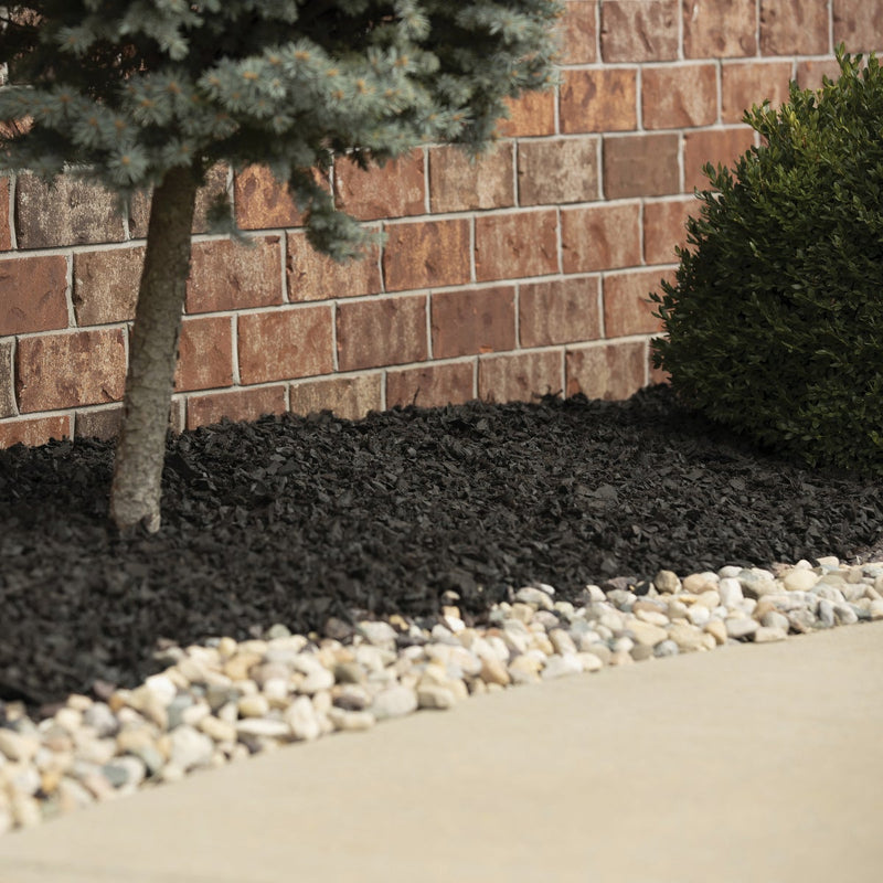 NuScape Black 0.8 Cu. Ft. Rubber Mulch Nuggets