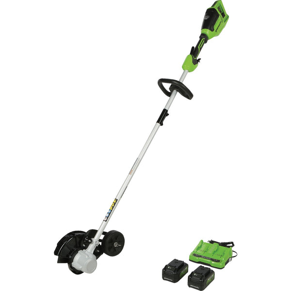 Greenworks 24V (2 x 24V) 8In. Brushless Edger with (2) 4.0 Ah Batteries and Charger