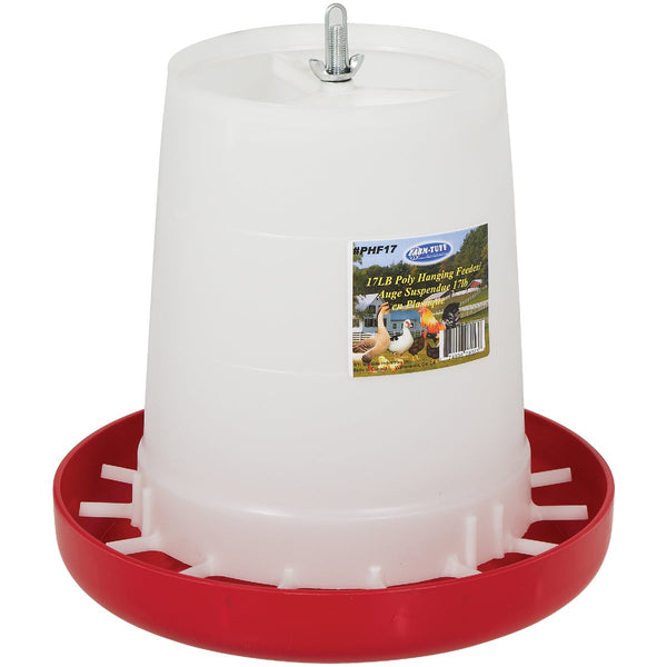 Farm-Tuff 17 Lb. Capacity Hanging Plastic Poultry Feeder