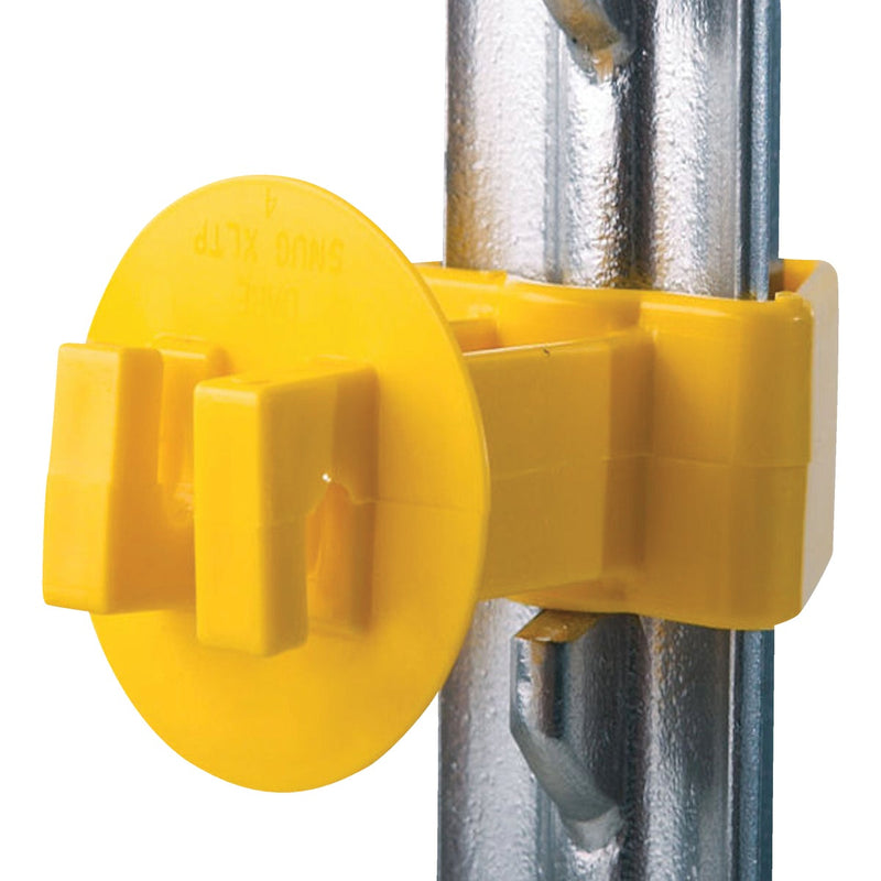 Dare Snug Snap-On Yellow Polyethylene Electric Fence Insulator (25-Pack)