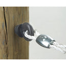 Dare Screw-In Black Polyethylene Electric Fence Insulator (25-Pack)