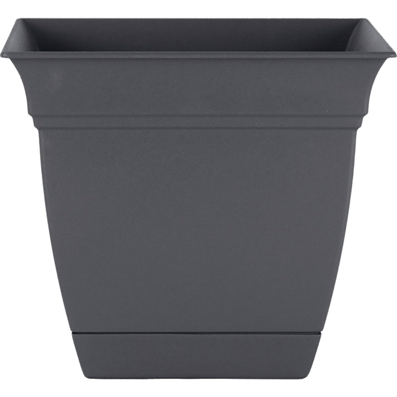 HC Companies Eclipse 8 In. x 8 In. x 7 In. Resin Warm Gray Planter