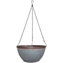 Southern Patio Westlake 12 In. Galvanized Resin Hanging Basket