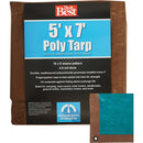 Do it Best 1 Side Green/1 Side Brown Woven 5 Ft. x 7 Ft. Medium Duty Poly Tarp