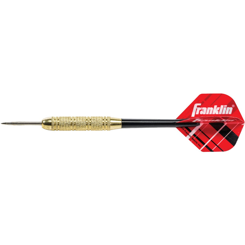 Franklin Brass-Coated Steel 18 Gm. Steel Tip Dart Set (6-Pack)