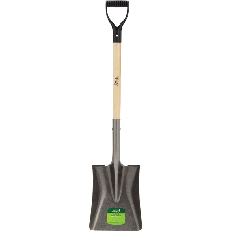 Best Garden 28 In. Wood D-Handle Square Point Shovel