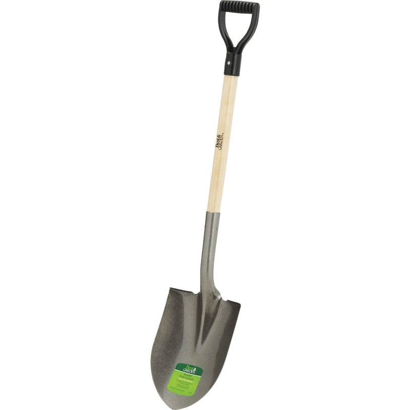 Best Garden 28 In. Wood D-Handle Round Point Shovel