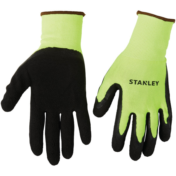 Stanley Men's Large Polyester Shell Hi-Vis Work Glove