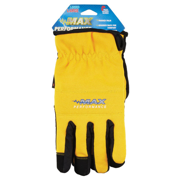 Midwest Gloves & Gear Max Performance Men's Large Thinsulate Lined Work Glove