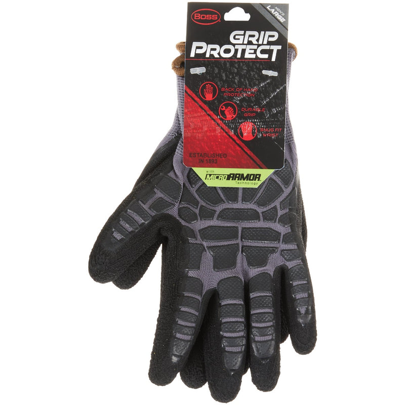 Boss Grip Protect Men's Large Coated Glove with Micro Armor