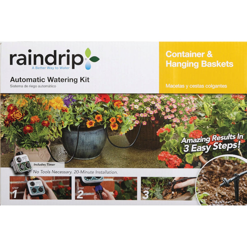 Raindrip 20-Container Patio Drip Irrigation Watering Kit