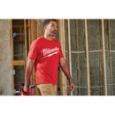 Milwaukee 2XL Red Short Sleeve Men's Heavy-Duty T-Shirt