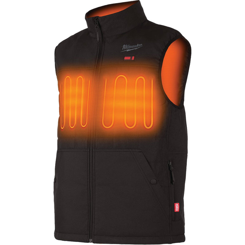 Milwaukee M12 AXIS Men's Black Cordless Heated Vest, XL