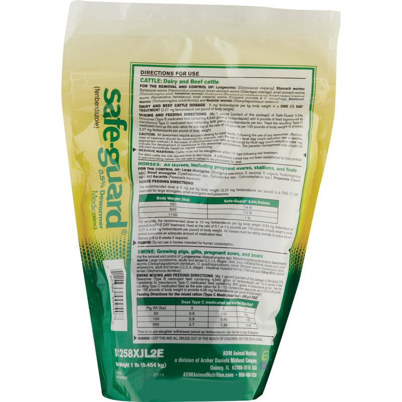 ADM Safe-Guard 1 Lb. Multi-Species Dewormer