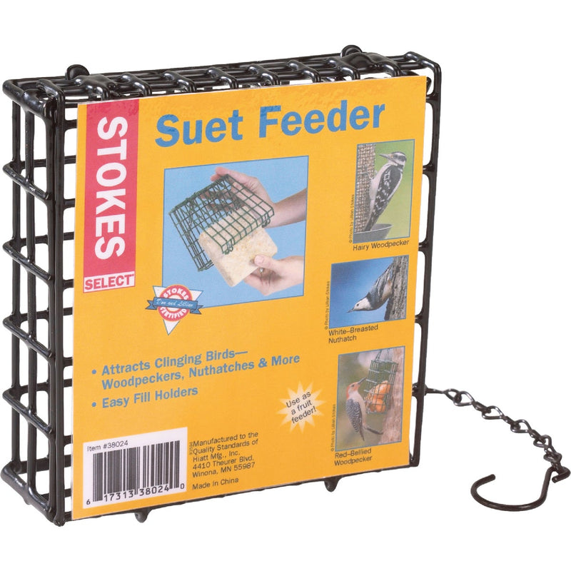 Stokes Select Green 1-Cake Steel Suet Feeder